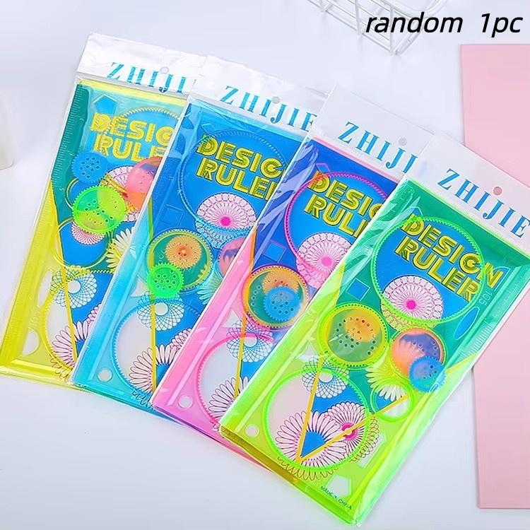 Geometry Spirograph Drawing Stencil Set Painting Template Ruler Art Craft Creative Children Kids Educational Toy Girls Boys Gift