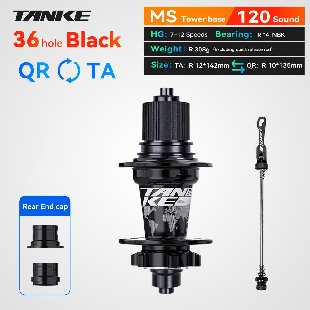 TANKE 120 Click Hub 6 Bearing MTB Hub Front Rear 28 32 36 Holes Disc Brake Mountain Bicycle Hubs 7 8 9 10 11 12 Speed Bike Parts