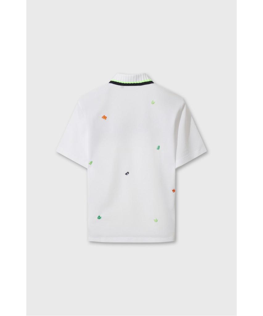 WAAC Women Knit Collar Loose-Fit Polo Wwtcm26500Whx