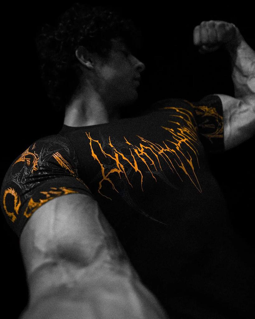 BreatheDivinity Men's Quick-Dry Dark Style Sports T-Shirt