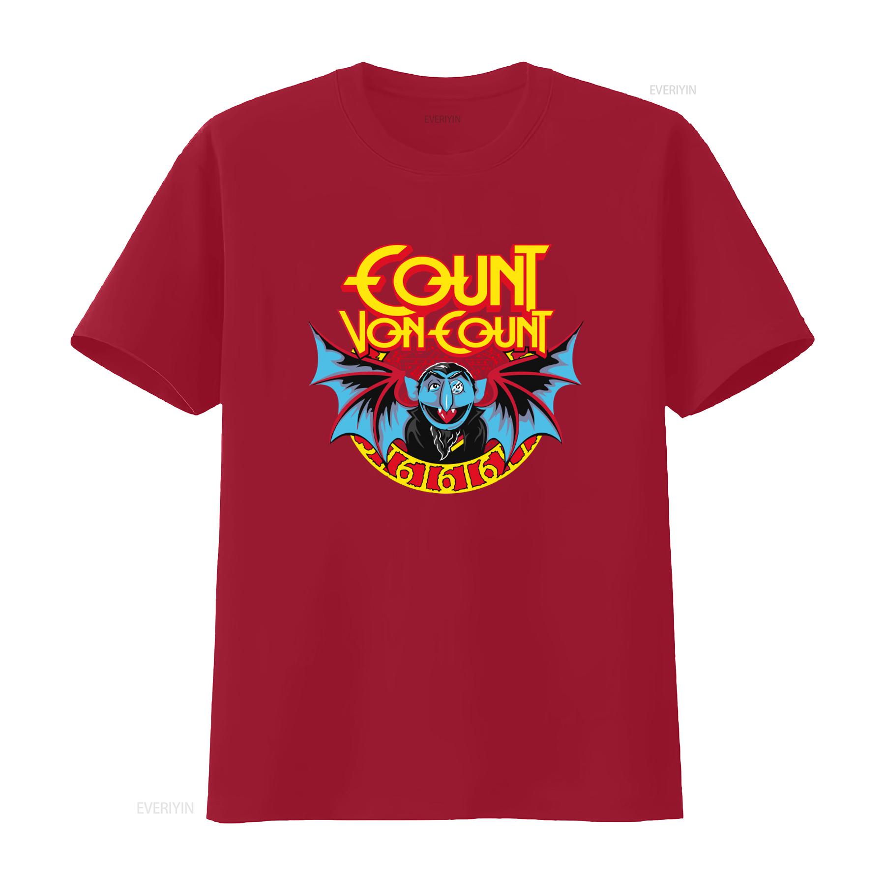 

The Count Von Comics T Shirt E1057 Gothic Vampire Design for Retro Horror Fans vintage Washed Top For Everyday Wear Stylish S