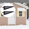 2Pcs Durability Plastic Garage Organizers Brackets High Capacity Plastic Shed Organizers For Vertical Space Utilization