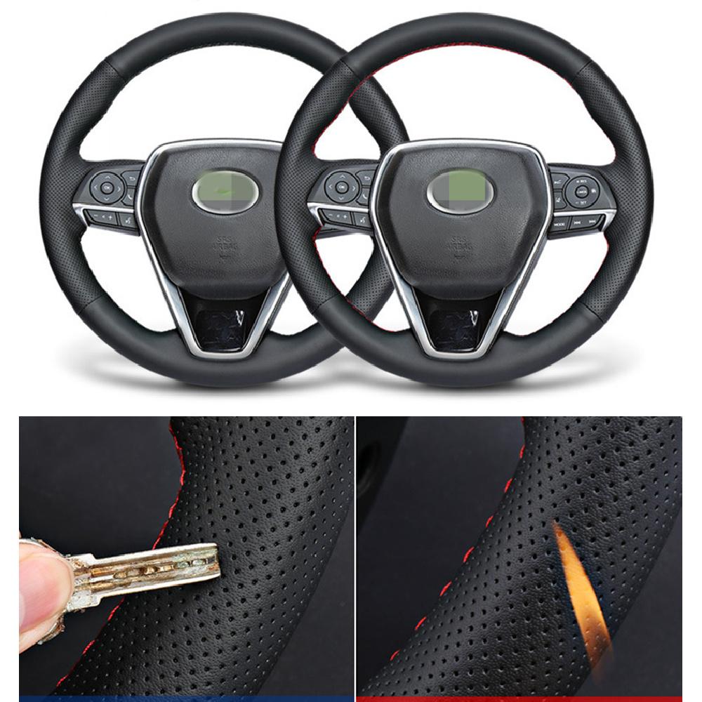 Hand Sewing Steering Wheel Cover For Toyota Camry 18-19 Avalon 18-2020 RAV4 2019