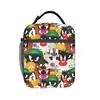 Tazs Bunny Cartoon Pattern Insulated Lunch Bags Large  Reusable Thermal Bag Lunch Box Tote School  Outdoor Men Women