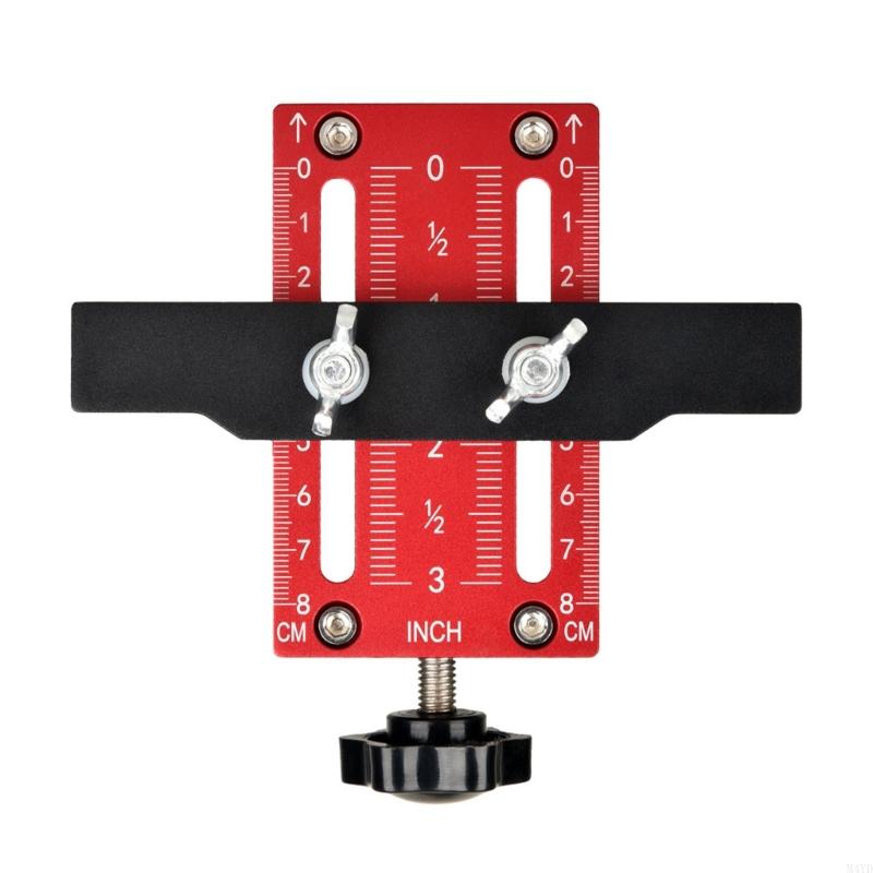 Cabinet Door Installation Jig With Adjustable Aluminum Handle For Precises Positioning And Easy Mounting M4YD