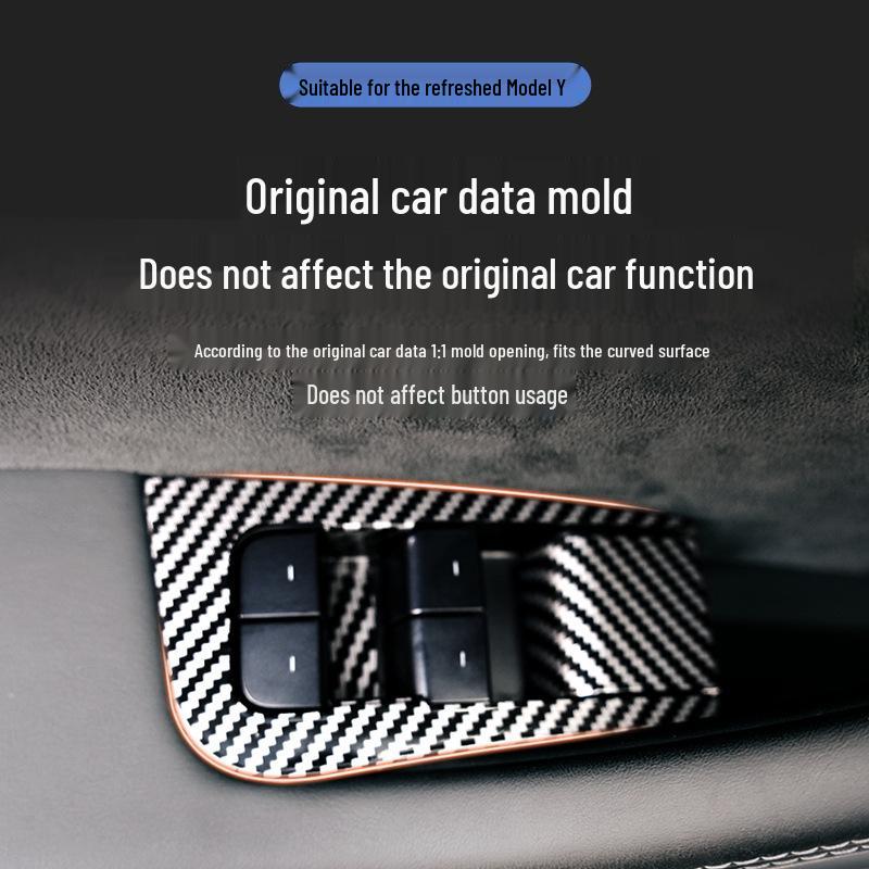 25Y Model Y Glass Lift Switch Panel Interior Trim Patch