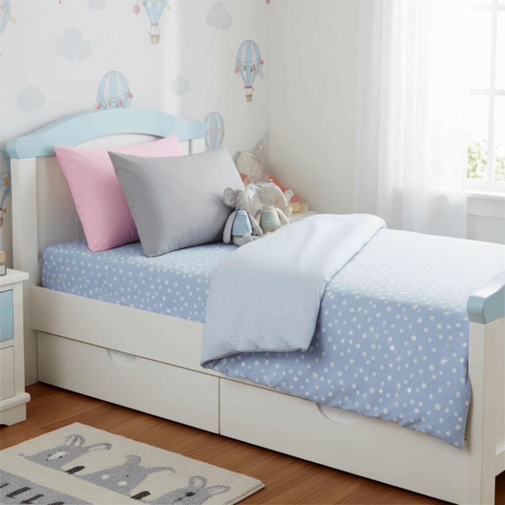 2 Stück Mikrofaser Unifarben Kinderkissenbezüge Hautfreundlich Hohe Dichte Schlafkissenbezug Weich Waschbar