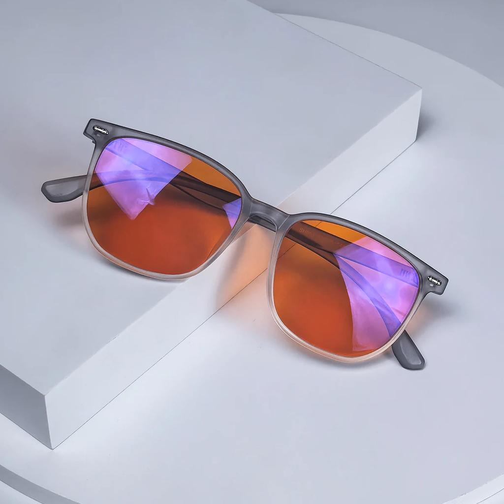 SHINU Red Tinted Blue Light Blocking Glasses for Computer Phone Use Sleep Aid with Red Lenses
