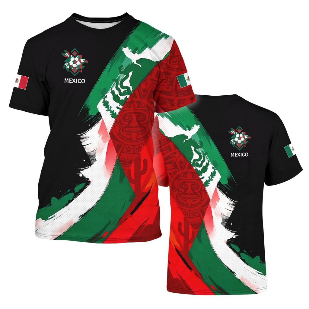 Unisex Retro Style Football Fan Jersey International Soccer Supporter Tee Short Sleeve Lightweight Breathable Material