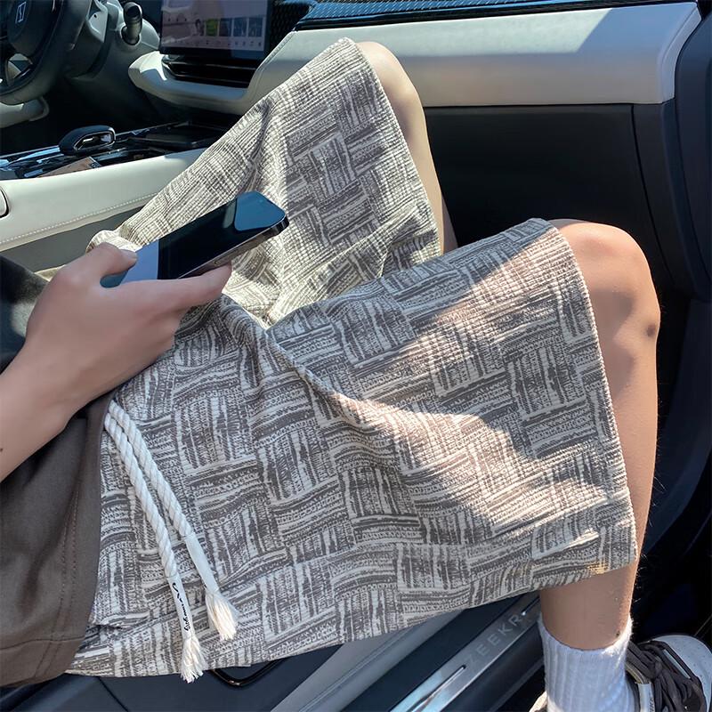 

VUUG Men s Plaid Loose Fit Casual Pants L