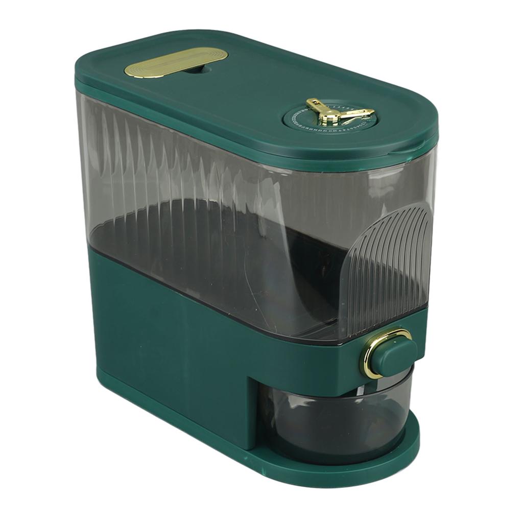 Rice Dispenser PET PP Sealed Grain Bucket Dry Food Storage Container with Measuring Cup for Kitchen