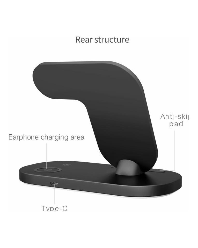 VAORLO 15W 3IN1 Drahtlose Ladegerät Schnell Ladung Für iphone 12 12pro 13 13pro Schnell Laden Telefon Docking Ladegerät Für airpod iWatch