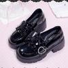 Japanese ins tide waterproof table high heel lolita love single shoes women's 2025 autumn new college style small leather shoes