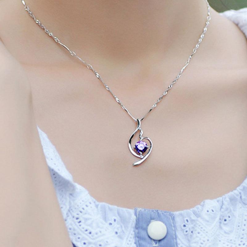 Weihua, Women'S Necklace, Soft Pendant, Silver-Plated Necklace, Short Style, Collarbone Chain, Women'S Jewelry, Birthday Gift.
