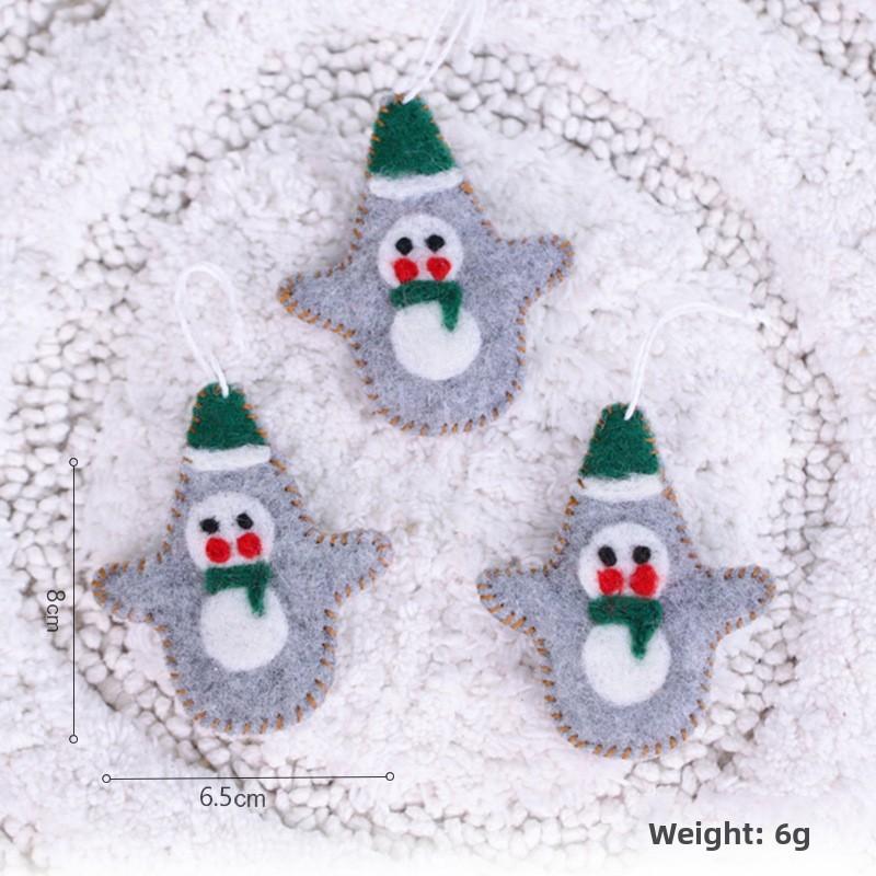 Felt Christmas Decorations With Cartoon Style For Festive Tree