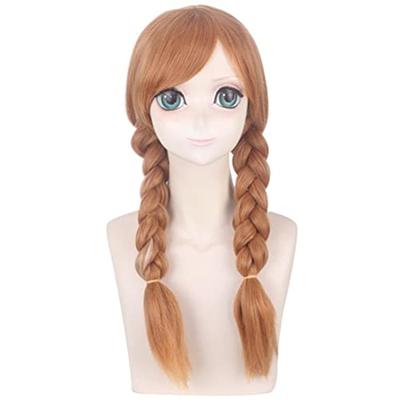 Eileen Frozen Anna Adult Cosplay Wig, Heat-Resistant, Perfect for Halloween, Christmas, Costumes, Cultural Festivals, Festivals, and School Festivals