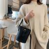 New Korean Tide Simple Retro Handheld Bucket Bag Hundreds of Sen Department Teenage Girls Shoulder Crossbody Small Bag