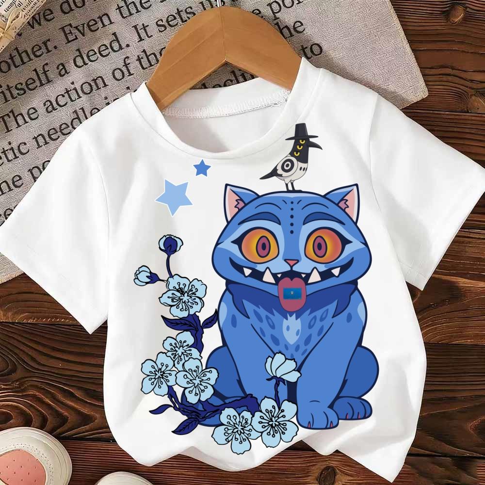 

T-Shirts Kids Unisex Fashionable Cartoon Printed Short Sleeved Comfortable Children s T-shirt Versatile Clothes 170