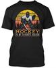 Hockey Is My Favorite Season Goalie Black T-Shirt.png