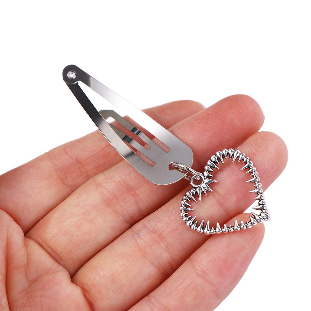 BB Clip Bear Zinc Zinc Alloy Women Hair Accessories Punk Hair Clip Cool Cross Barrette Korean Style Hairpin
