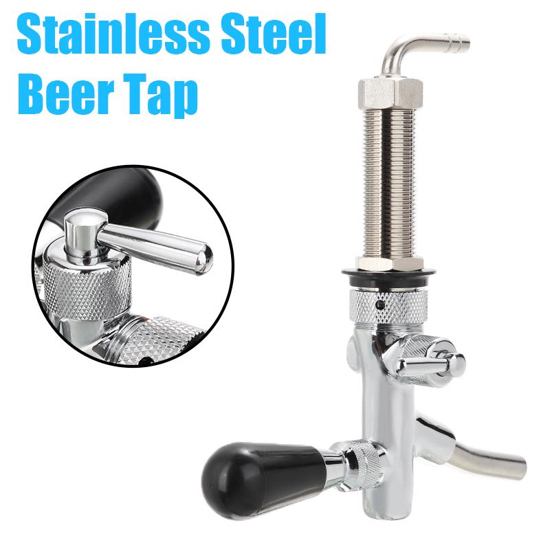 Pdtoweb G5 / 8 Adjustable Stainless Steel Beer Tap Handle For Homebrew