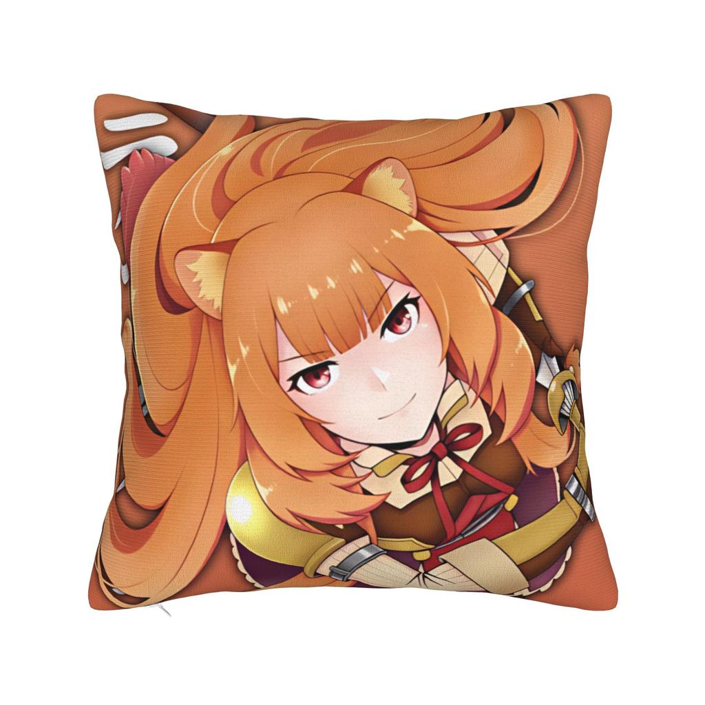 Pillow Cover Raphtalia S-Shield Hero TRotSH Funny Pillow Case For Living Room Chair Pillowcases