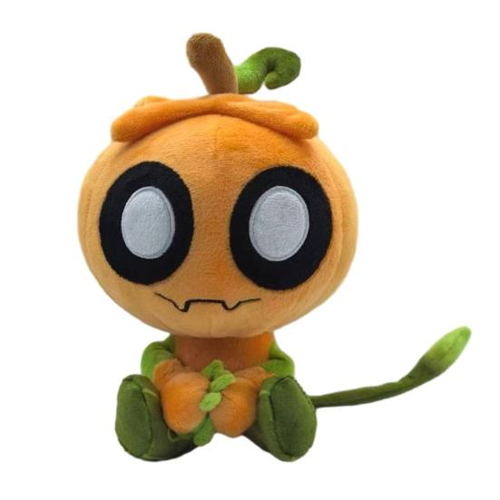Pumpkin Plush Doll Soft Stuffed Animal Toy with PP Cotton Filling Huggable Skeleton Doll Cute Collectible Gift for Kids And Fans