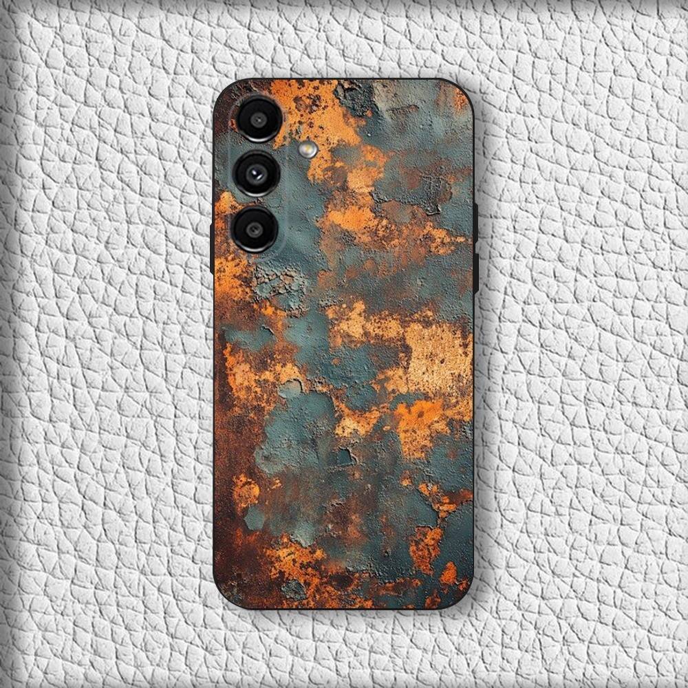 Retro Industrial Rust Phone Case For Samsung Galaxy A20,A21s,A22,A31,A32,A52,A53,A72,73,A80 Soft Black Cover