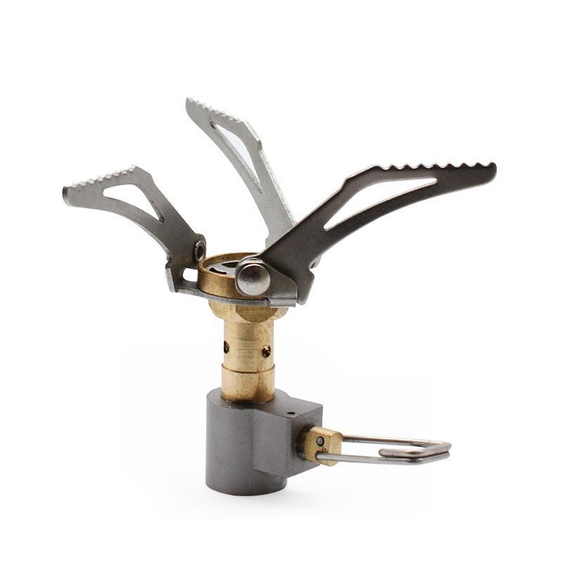 Ultralight Folding Mini Camping Stove, Portable Gas Burner for Hiking Backpacking, Outdoor Cooking Stove for Picnic Travel