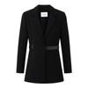 Women's V-Neck Waist-Cinching Jacket