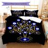 Nazar Boncuğu Pattern Bedding,Quilt Set Quilt Cover Pillowcase Home Birthday Gift (1 * duvet cover + 2 * pillowcase, without core)