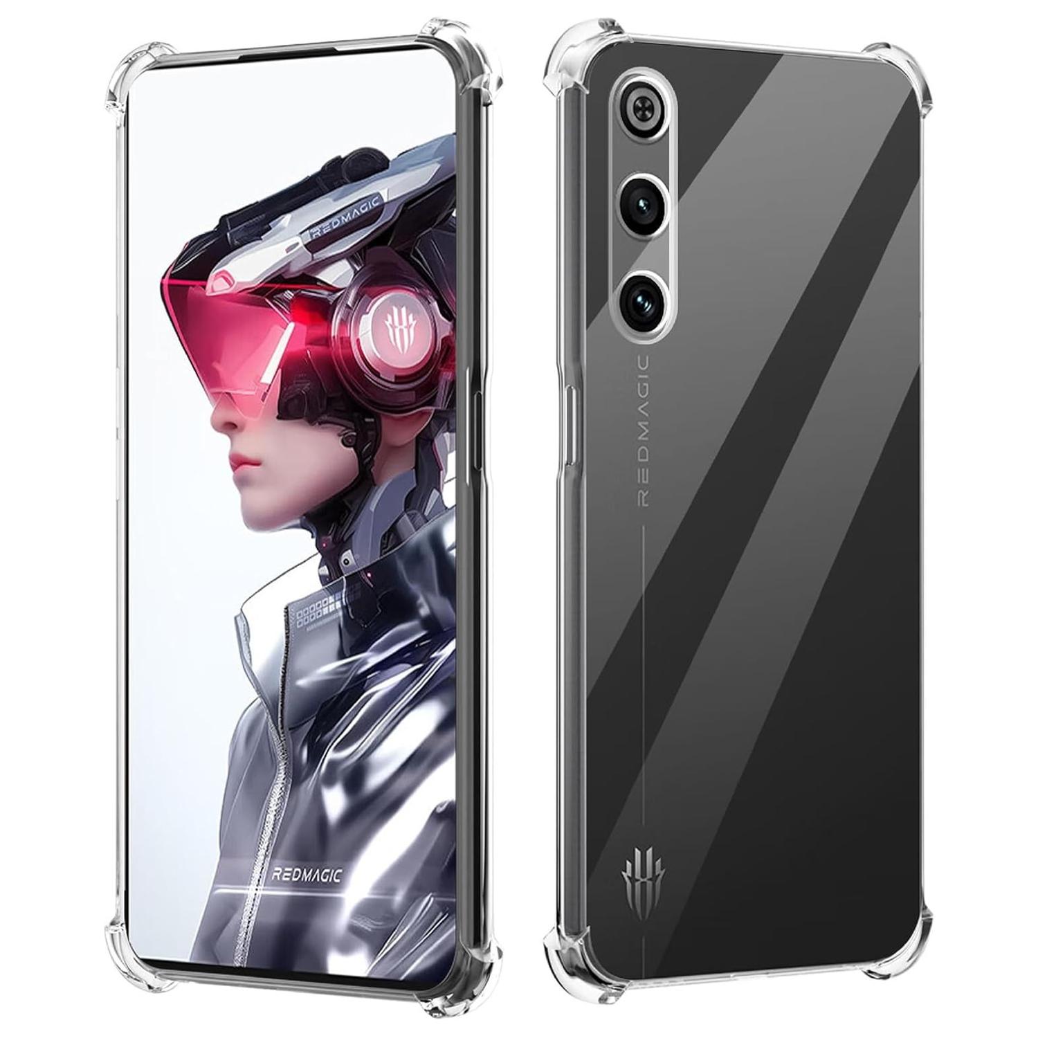 

Прозрачный чехол из ТПУ для ZTE Nubia Red Magic 10 Air RedMagic 10 Pro Защитная крышка Ударопрочный чехол Fundas Capa Coque ZTE nubia RedMagic 10 Air