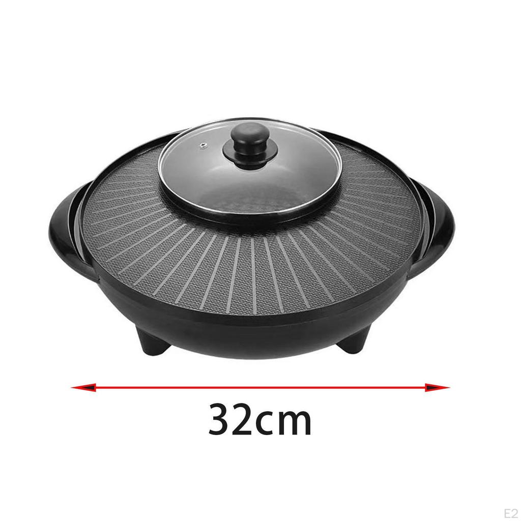 Electric BBQ Grill and Pot Combination for Outdoor Entertaining