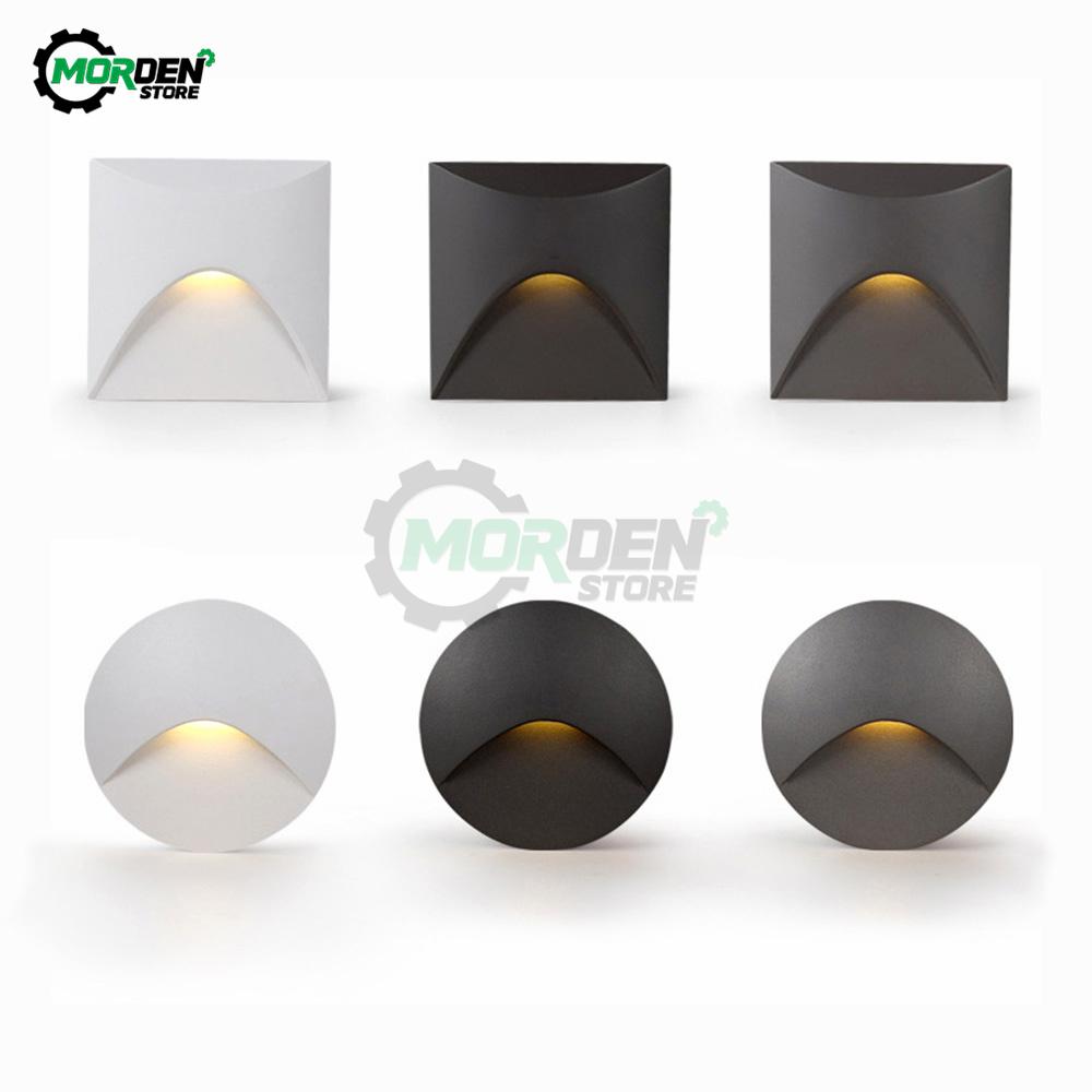 Outdoor Lighting Recessed Wall Lamp Waterproof IP61 1W Led Embedded Step&Stair Balcony Porch Aisle Yard Night Light Home Supply