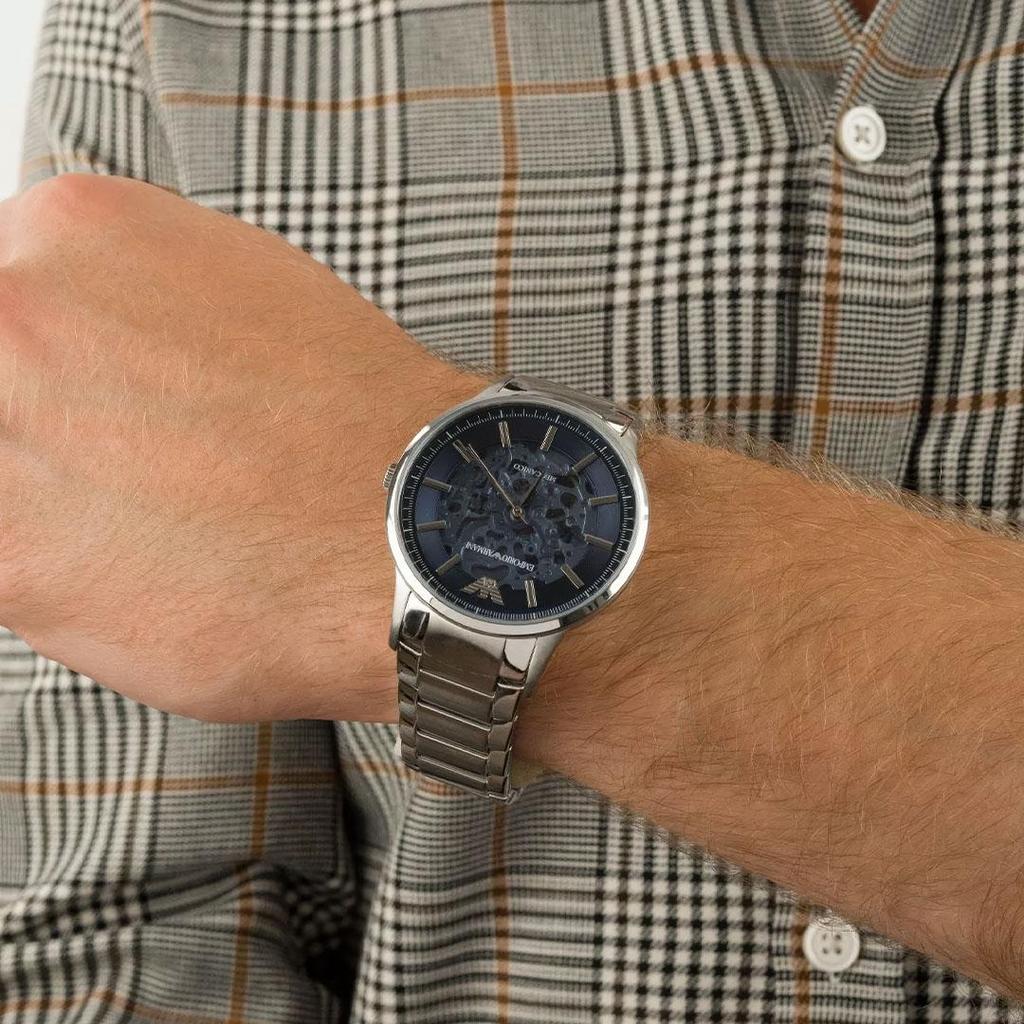 Emporio Armani AR60037 Renato Automatic Blue Dial Men's Watch