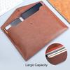 VANRA 1 Piece PU Leather File Folders A4 Document Holder File Envelope Waterproof Portfolio Filing File Organizer for Letter Size with Snap Button