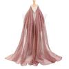 Women's Elegant Pleated Shawl Scarf, Lightweight Breathable Scarf with Beads, Versatile Sunscreen Shawl for Daily/Party