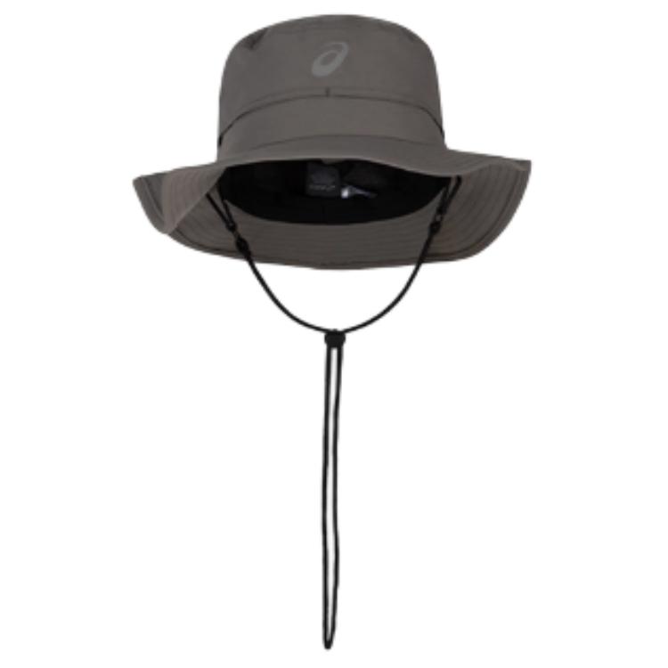 Asics Polyamide Bucket Hats Unisex Gray Green Asics 3033C128-020