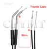 Fit For Harley Motorcycle Black Lengthened Throttle Cable Wires Clutch Cable Sportster Road King Iron XL 883 N/L XL1200 X/ V/C/T
