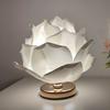 Creative Large Rose & Lotus Flower Table Lamp Dreamy Romantic Bedside Lamp For Girl Bedroom Wedding Atmosphere Decor