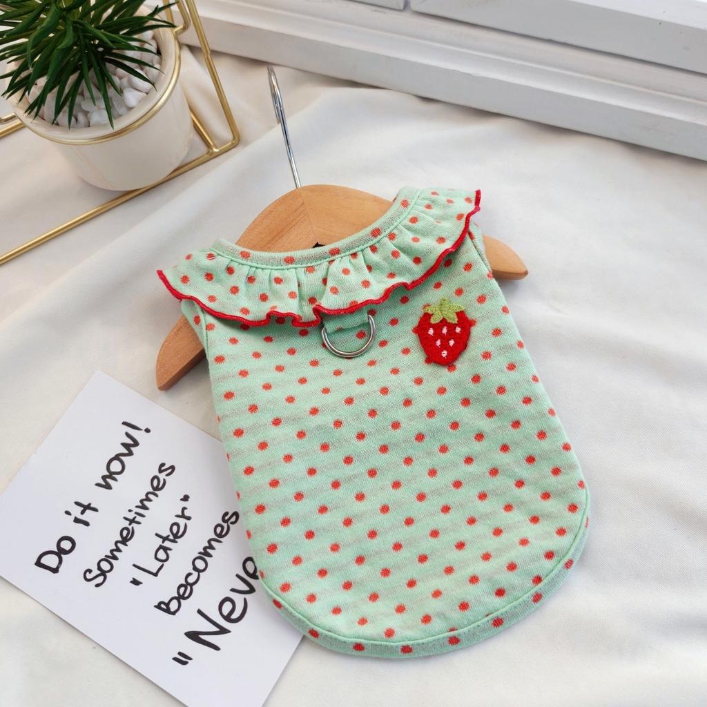 Spring New Style Pet Clothes - Anti-chill and Belly-protective Pet Clothes for Small Dogs with Lap Collars and Four-legged Dogs.