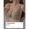 French Sexy Lace Plus Size Shaping Bra, Soft Underwire Push Up Side Gathering Anti-Sag Corrective Full Bust Women Bra