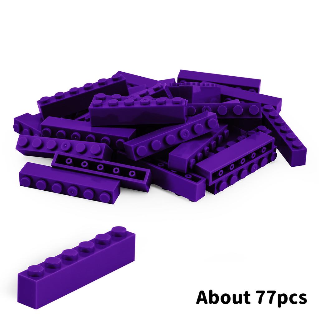 200g1x6 DlY Building Blocks Thick FiguresBricks Dots Educational Creative SizeCompatible With Playthings forChildren