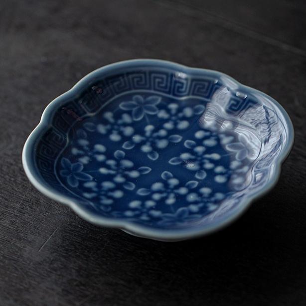 Chinese Style Ceramic Tea Tray Stand Creative High Footed Snack Plate Home Use Fruit Tray Dessert Plate Tea Ceremony Accessories