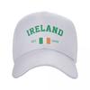 Unisex Baseball Cap Ireland EST Independence Day Wild Sun Shade Peaked Adjustable Outdoor Caps for Unisex Women