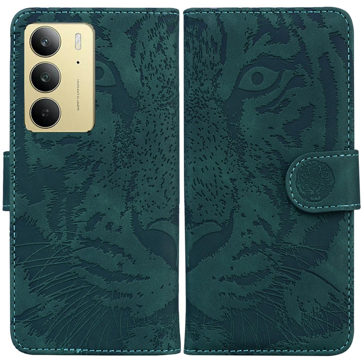 

For Realme C75 4G Case Tiger Imprint Leather Wallet Phone Cover C
