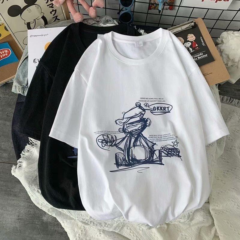 Męska Koszulka Oversize Sweter Modna Krótki Rękaw Jednolity Kolor Codzienna Koszulka Treningowa