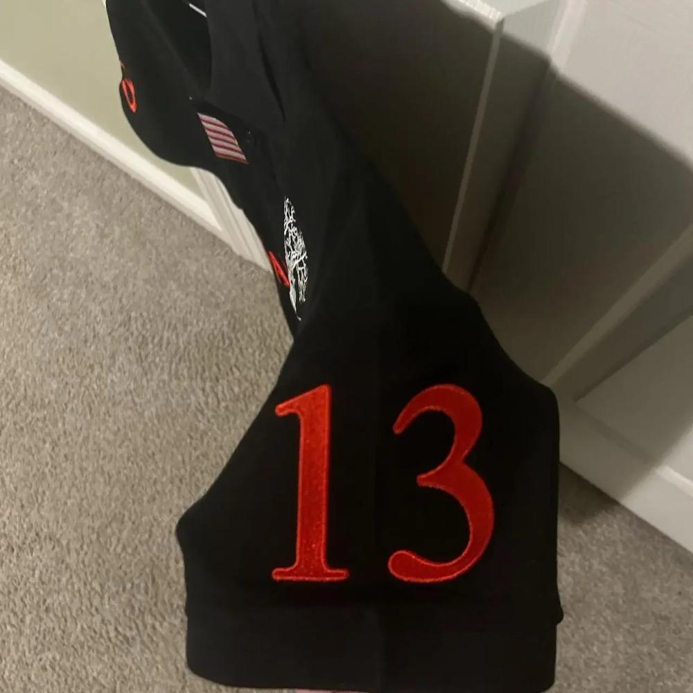 ZYLLO America Retro Street Hip Hop Short Sleeve Shirt Y2k Men Casual Embroidery Cotton Top Baseball Clothing