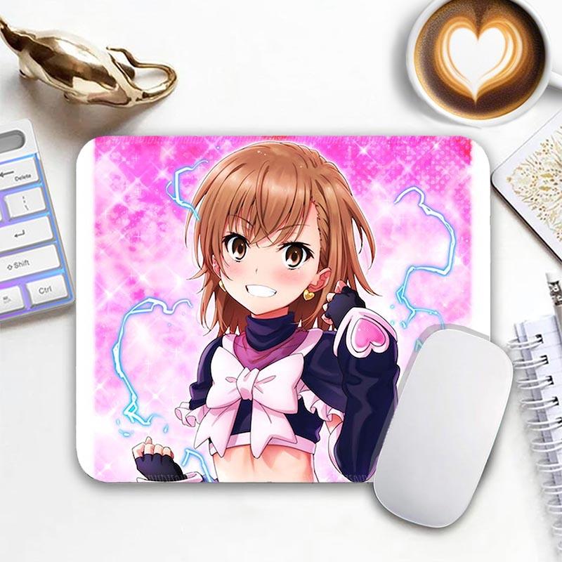 Misaka Mikoto Anime Standard Mouse Pad A C_Certain Magical I_Index Small Mousepad Gaming MousePads PC Non-Slip Travel Mousemat