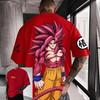2026 New Hot Summer New Dragon Ball Super Saiyan Goku T-Shirt Men Women Gothic Cotton T-shirts Print Crew Neck Short Sleeve Casual T Shirt